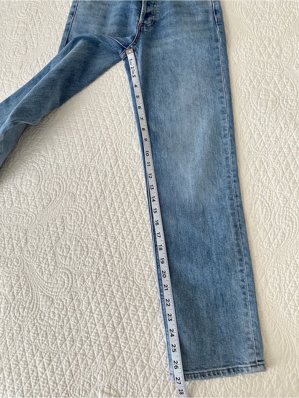 Denim Forum Aritzia The Arlo High Rise Straight Jeans Size 24 | 7 Yrs Bleu Taboo - Picture 6 of 14